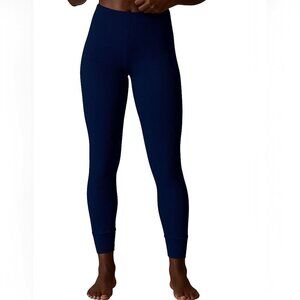 The Simple Folk Navy Ribbed Leggings Size 0 NWT Organic Cotton Stretch Pants